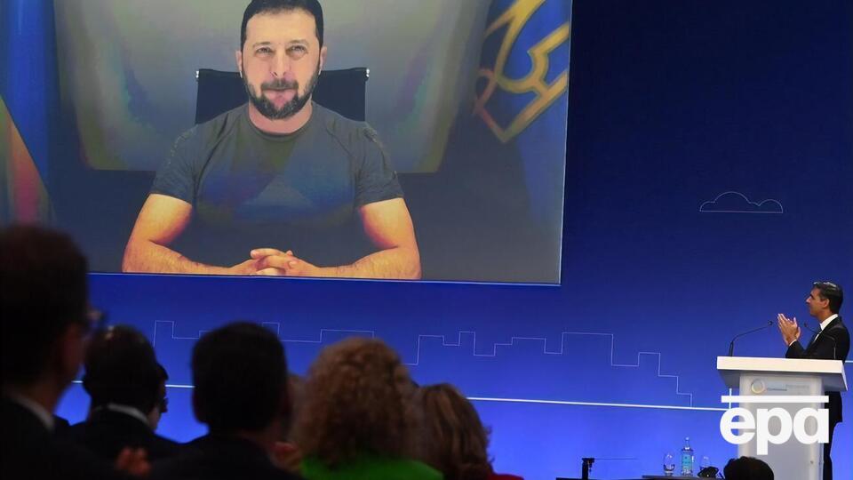 Зеленский выступил по видеосвязи на открытии конференции по восстановлению Украины в Лондоне