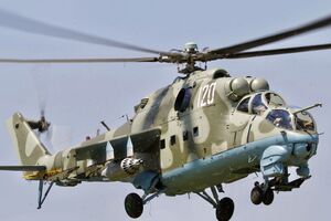 Украинские защитники "приземлили" российский ударный вертолет Ми-24