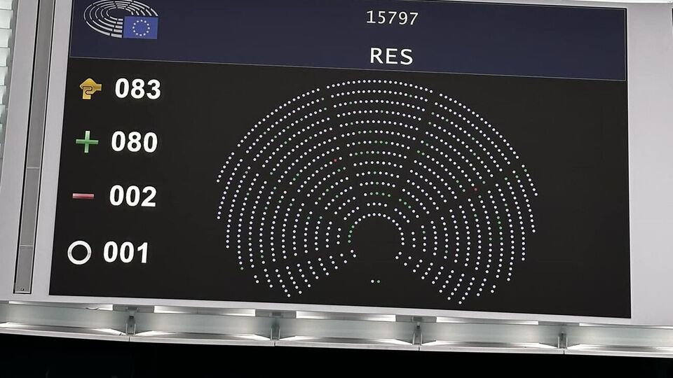Резолюцию поддержали 80 парламентариев из 83 голосовавших