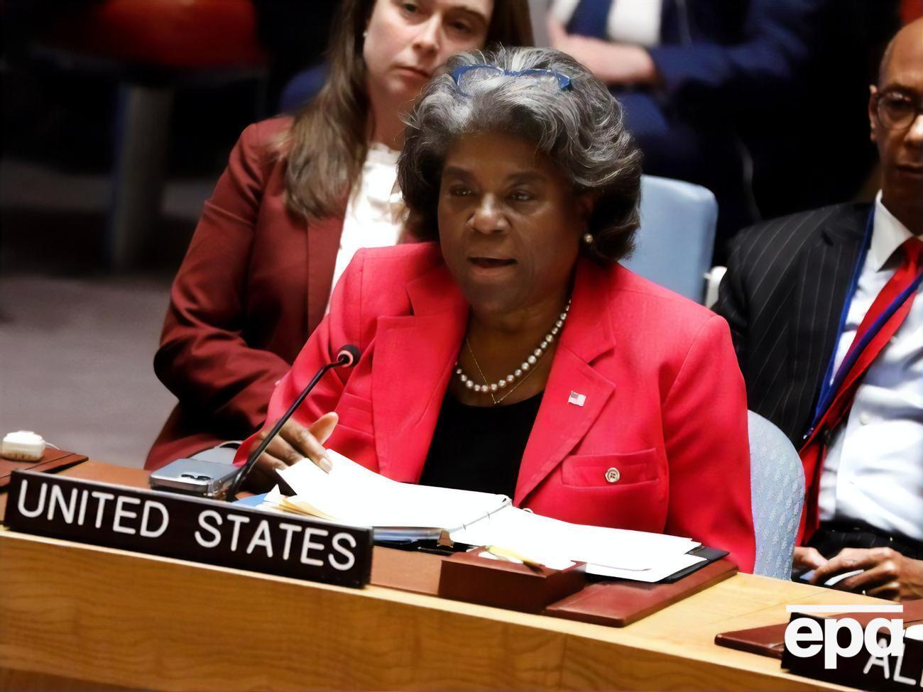 РФ использует продовольствие как оружие, заявила&nbsp;Томас-Гринфилд