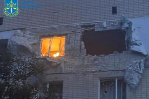 Один из российских снарядов попал в пятиэтажку