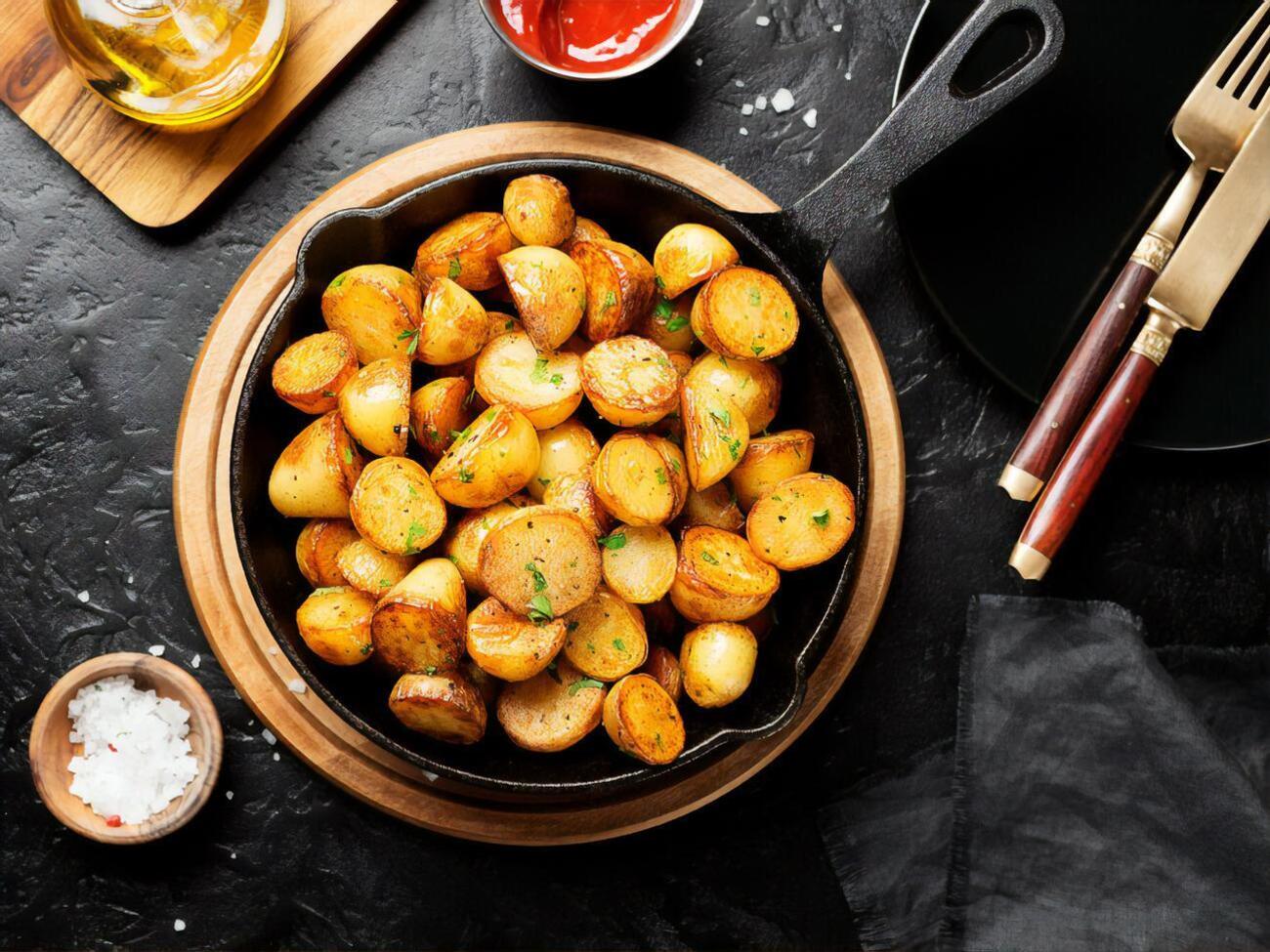 Картофель сначала нужно отварить, а потом запечь