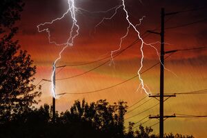 В Украине был грозовой шторм