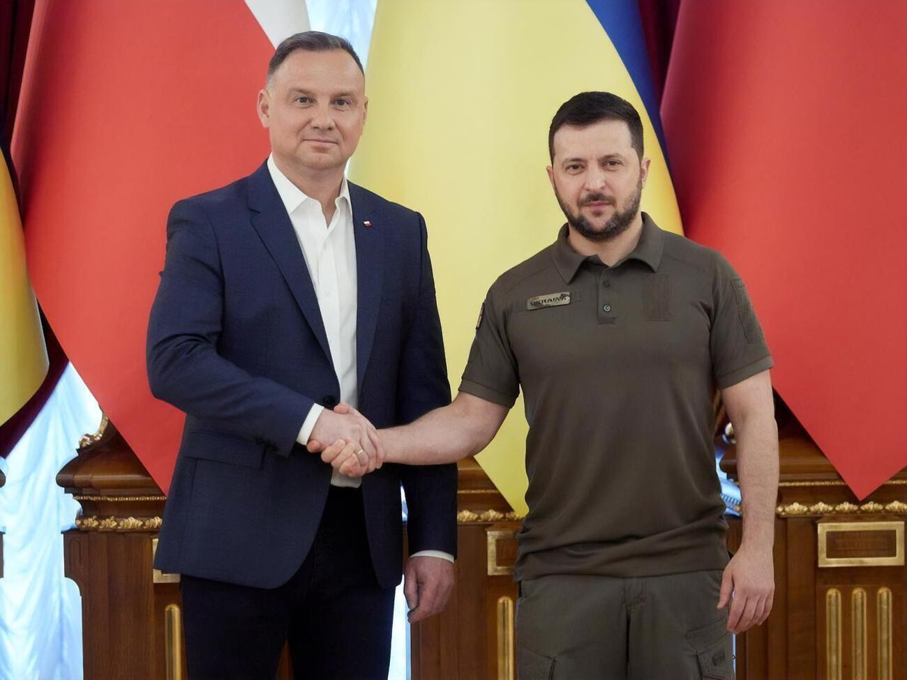 Дуда приехал в Украину в День Конституции