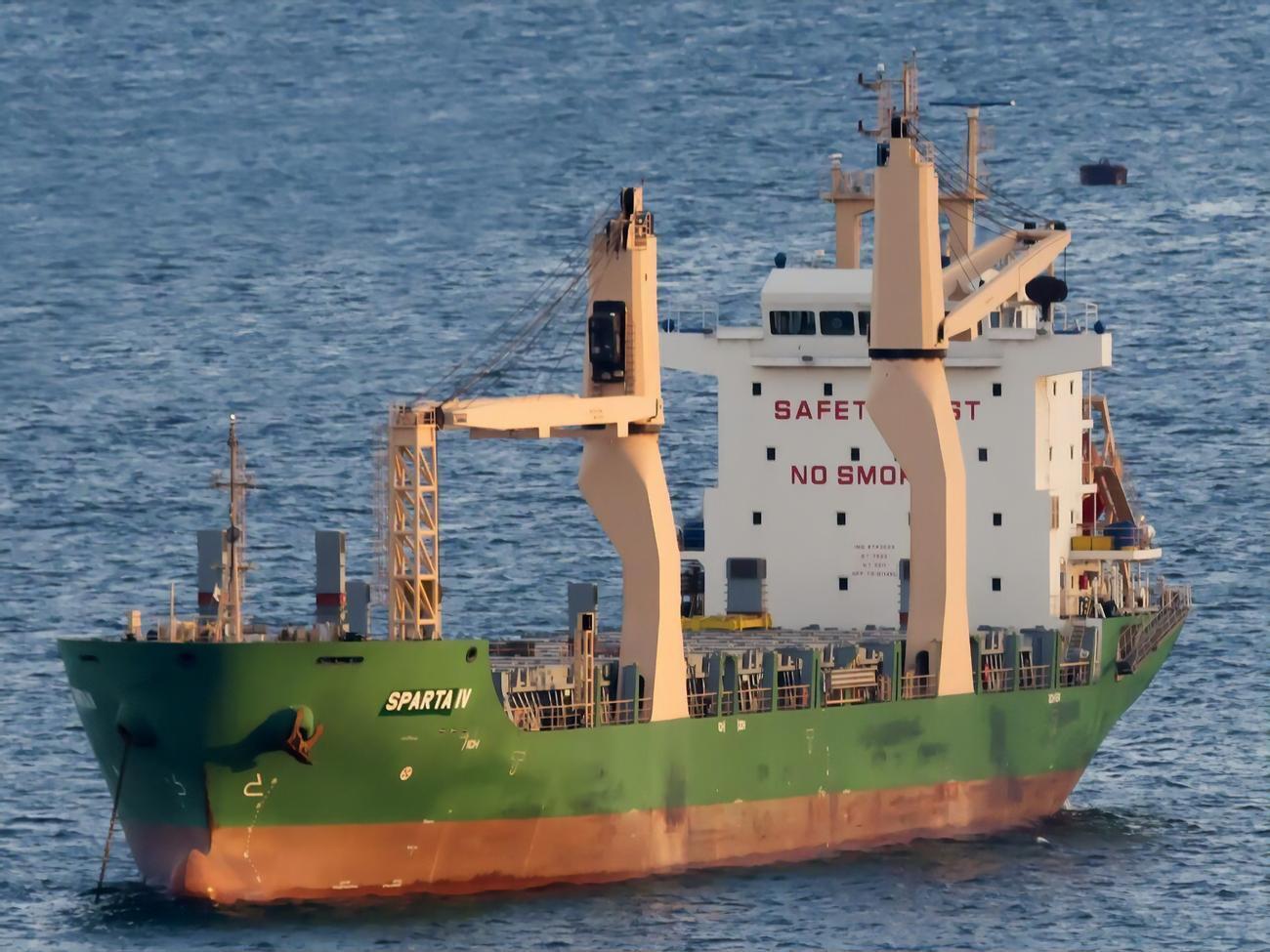 Гражданский сухогруз Sparta IV нелегально переправил в Новороссийск, а затем в Крым партию боевой техники из Сирии