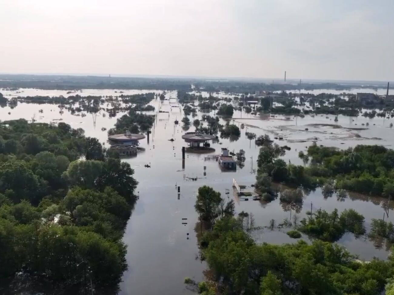 Краєвид на окуповані Олешки
