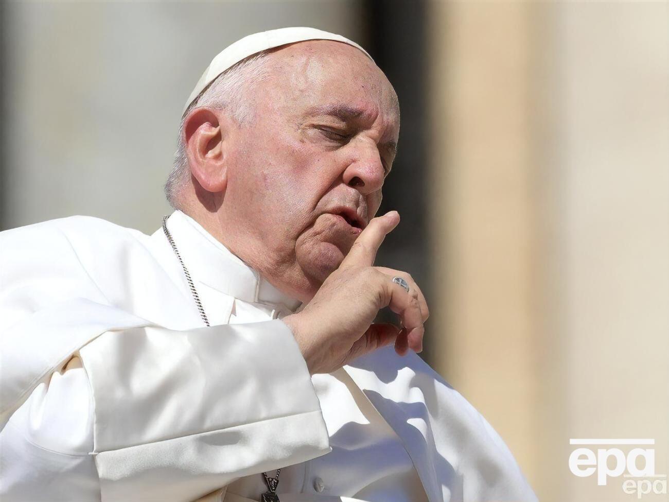 Перед госпитализацией Франциск провел аудиенцию