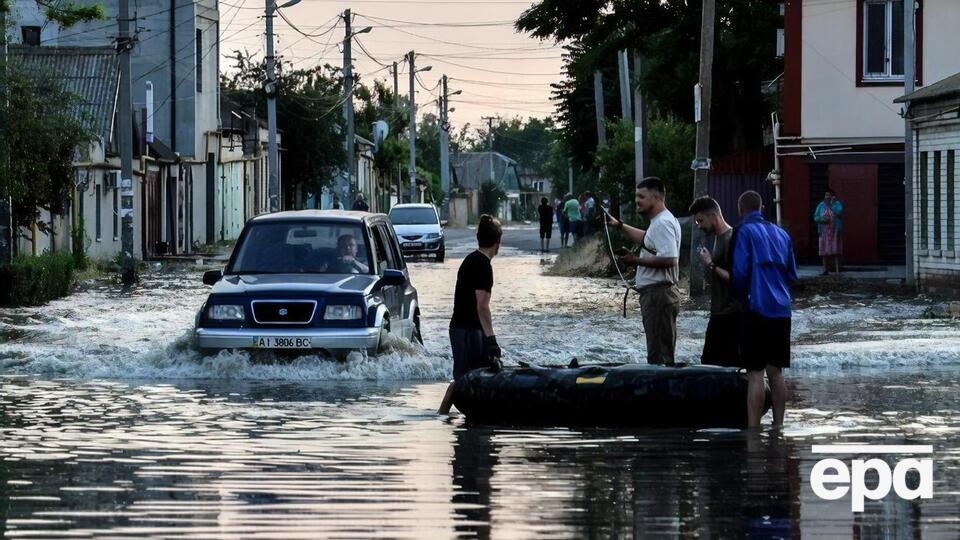 В оккупированной Голой Пристани фиксируется повышение уровня воды