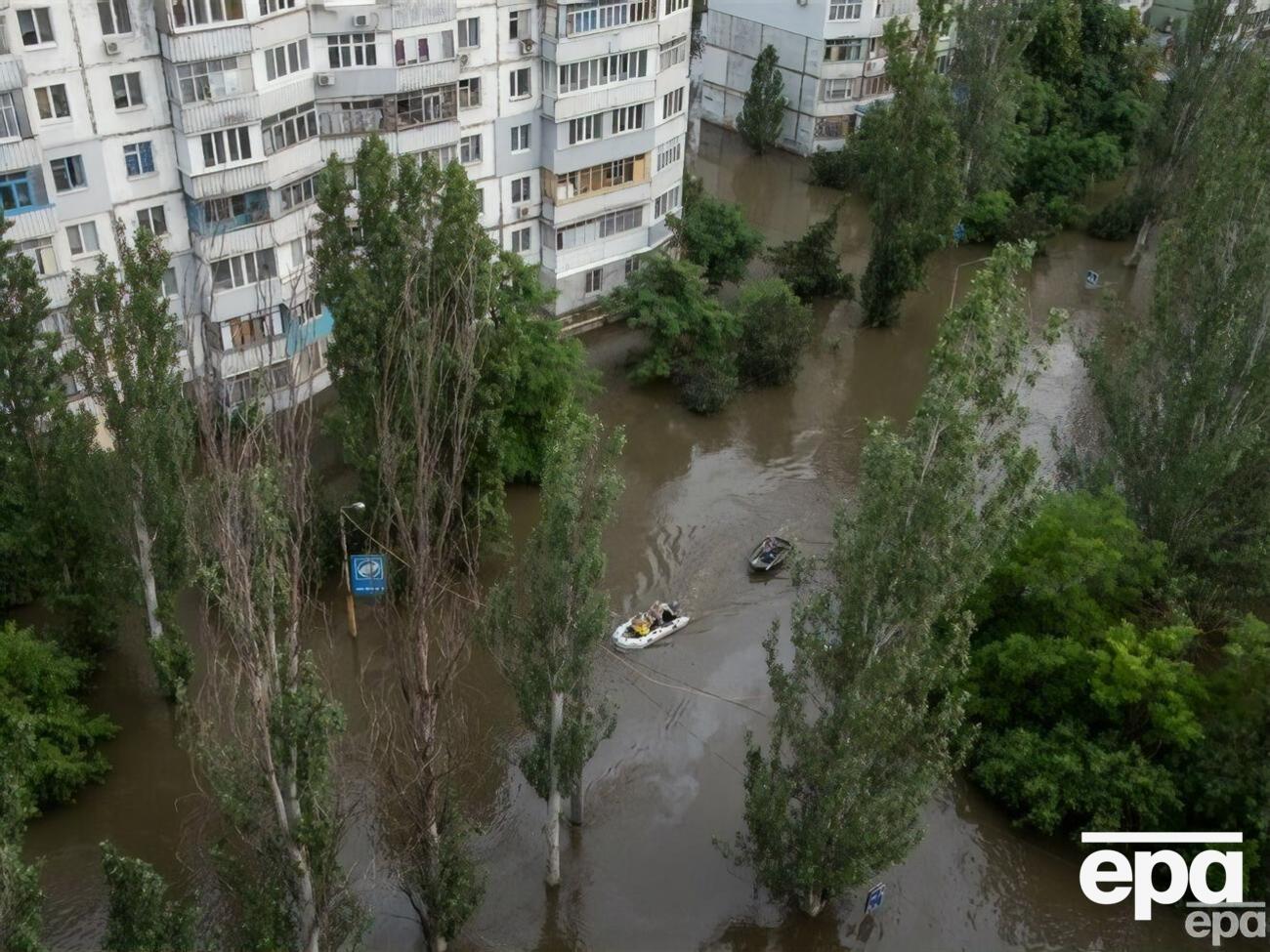 В Херсоне сегодня проводят эвакуацию&nbsp;пострадавших из-за подрыва оккупантами Каховской ГЭС
