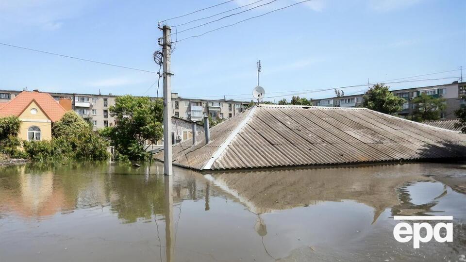 Унаслідок підриву дамби вилилася вода з Каховського водосховища