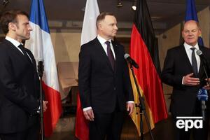 Макрон, Дуда и Шольц будут обсуждать тему Украины за ужином в Париже, отметило СМИ