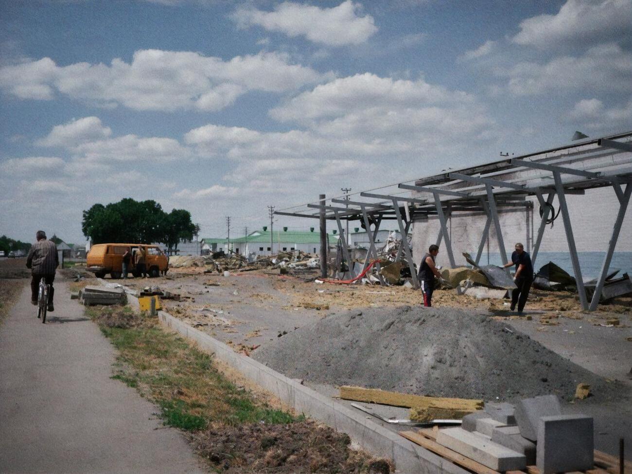 Автомойка в Умани разрушена до основания, сообщили в Черкасской ОВА