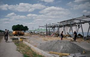 Автомийка в Умані зруйнована вщент, повідомили в Черкаській ОВА