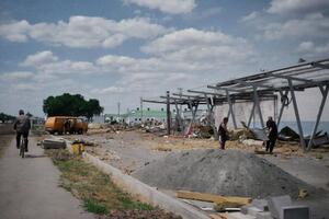 Автомойка в Умани разрушена до основания, сообщили в Черкасской ОВА