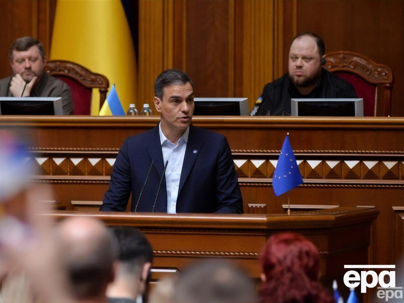 Санчес виступив у Раді вдруге 2023 року