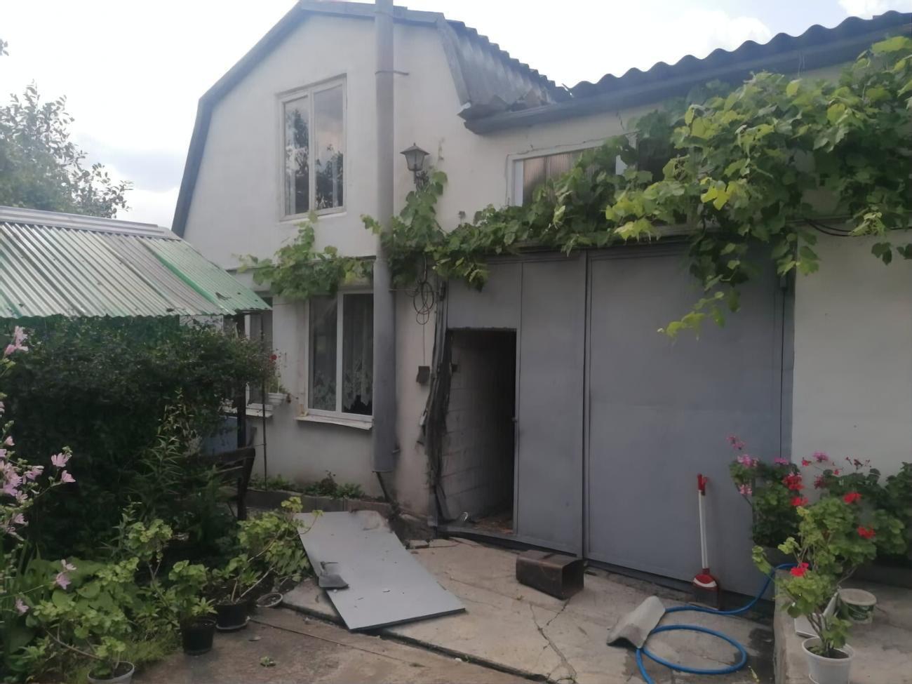 Удар был нанесен около 14.30 по частному сектору Балаклеи