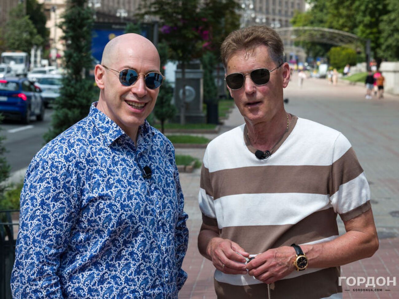Гордон и Буряк записали интервью, гуляя по Киеву