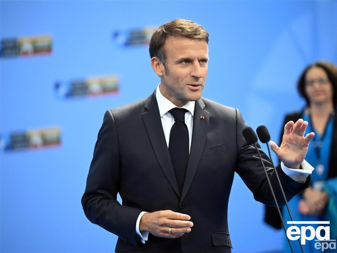 Макрон: Сьогодні для нас важливо надіслати сигнал підтримки Україні