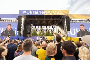 Зеленский: Украинские флаги на литовских улицах доказывают однозначно – мы уже союзники, и Украина защитит и свою, и вашу свободу! И никогда, никогда и никому нельзя оглядываться на Москву!