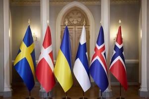 Лидеры Швеции, Дании, Финляндии, Исландии и Норвегии обязались продолжать поддерживать Украину столько, сколько потребуется, говорится в совместном заявлении