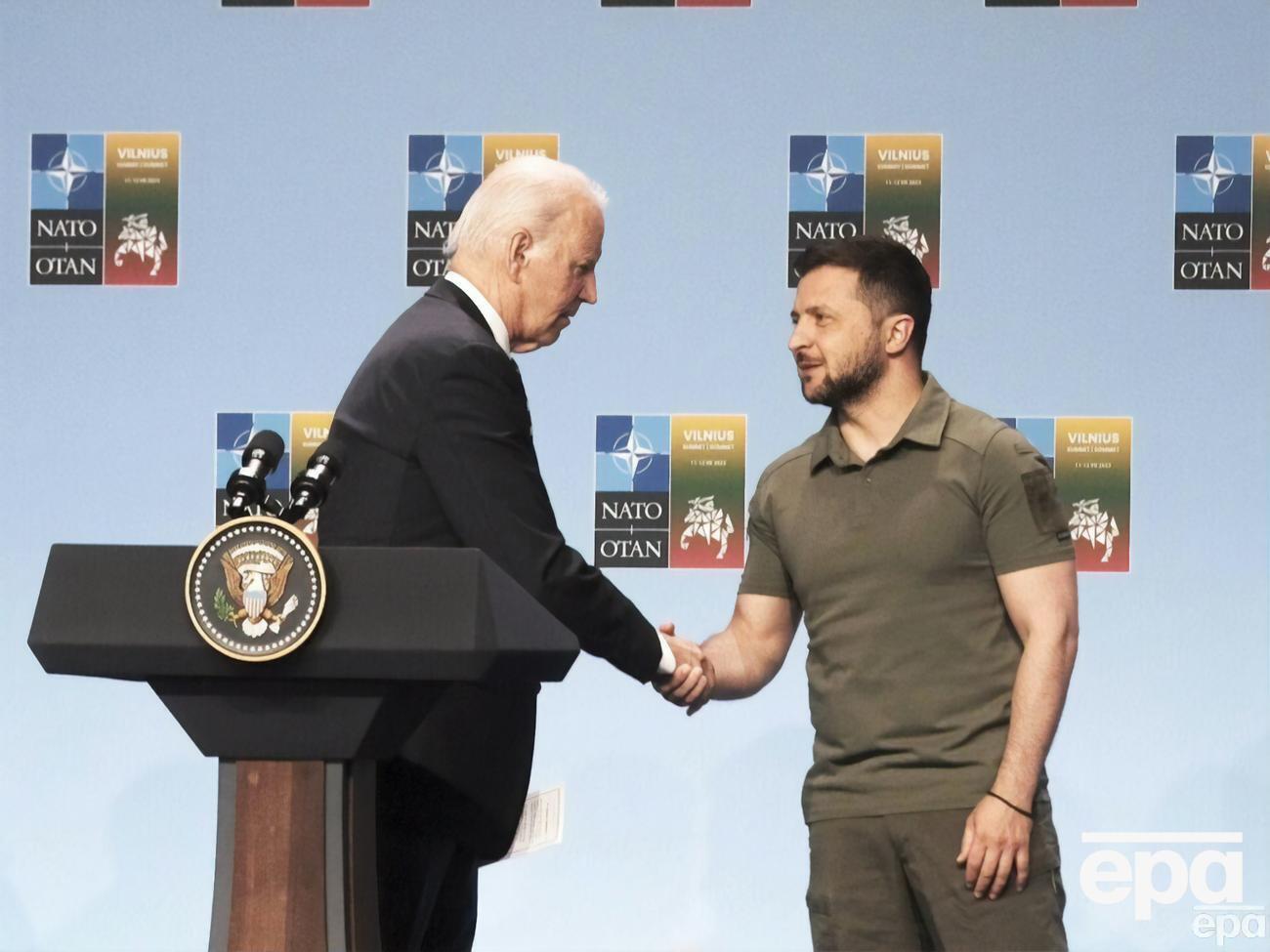 Байден і Зеленський обговорили у Вільнюсі "реальну ситуацію", заявили в Держдепі