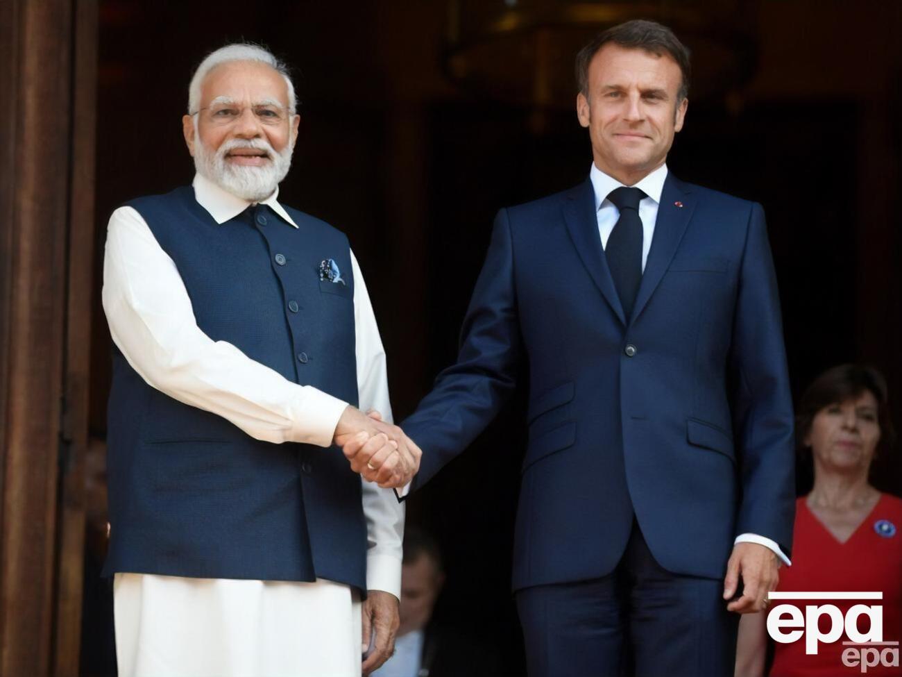 14 июля премьер-министр Индии Моди и президент Макрон встретились в Париже
