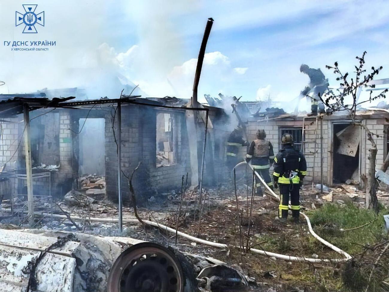 Російські окупанти атакували Херсонську область керованими бомбами