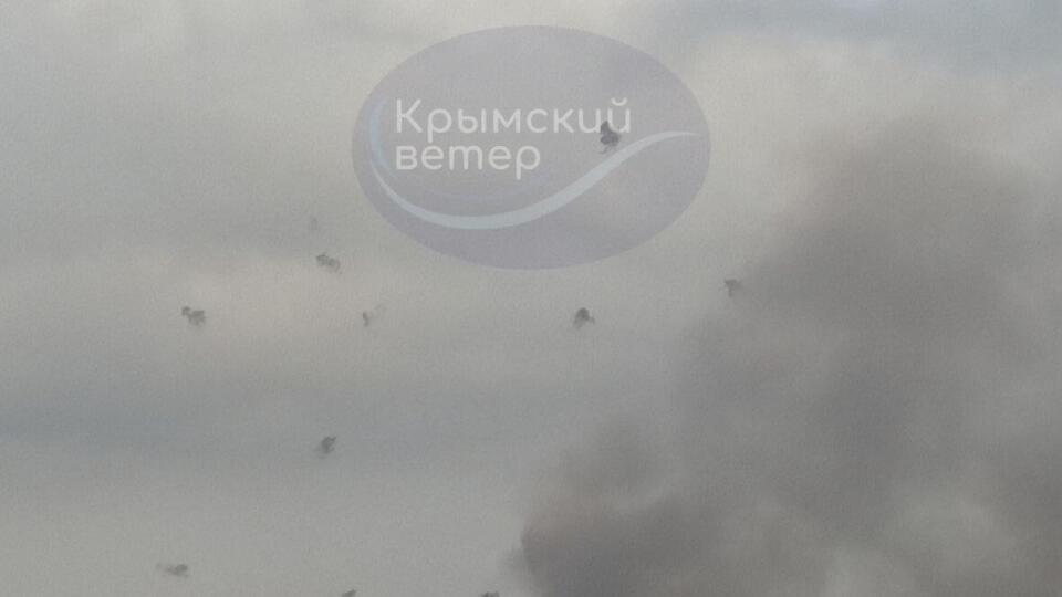 СМИ сообщали утром 19 июля, что на Старокрымском полигоне в Кировском районе под Феодосией горит склад боеприпасов