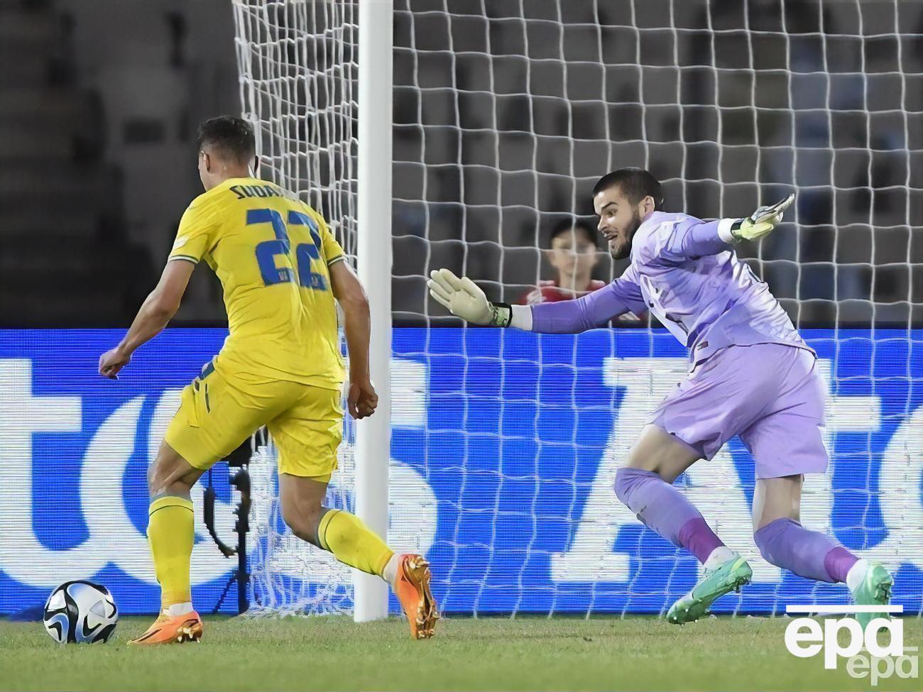 Судаков забил два мяча сборной Украины из трех