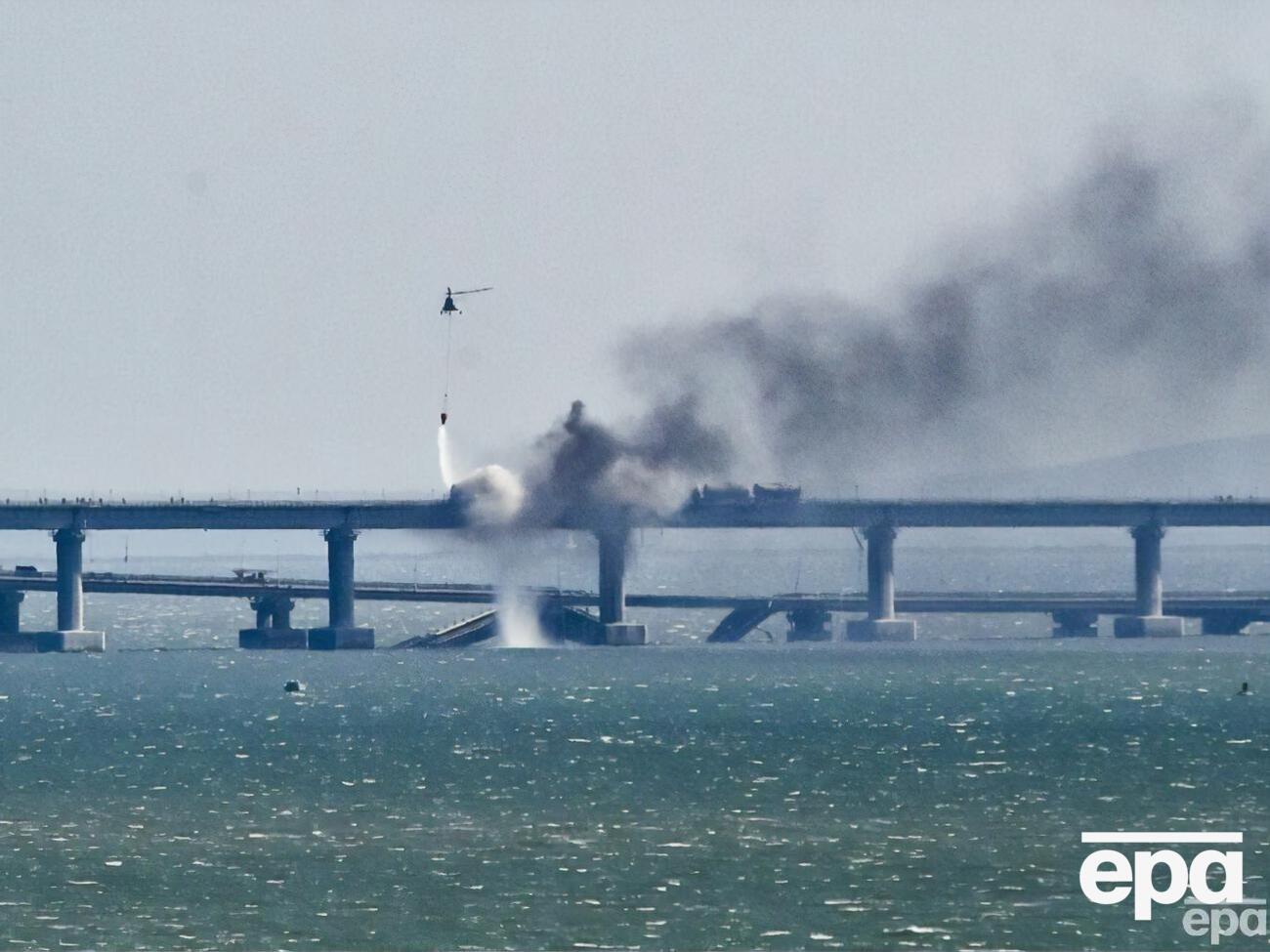 РФ використовує Кримський міст для підживлення війни боєприпасами, зазначив Зеленський