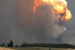Три дні тому на окупованому півострові вже відбувалася масова детонація снарядів