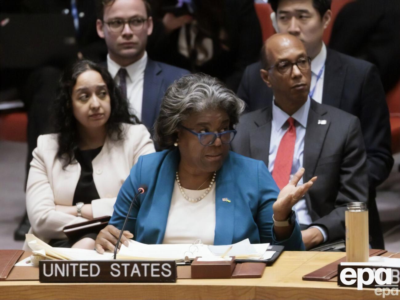 Томас-Грінфілд закликала Путіна зупинити "брутальну" російську агресію проти України