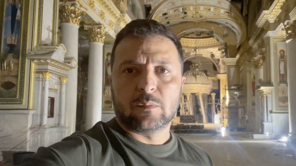 Зеленський відвідав Свято-Преображенський кафедральний собор в Одесі