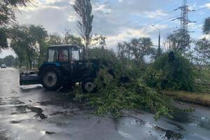 Куртєв показав наслідки грози в місті