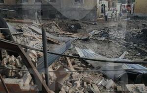 На місці вибуху утворилася вирва діаметром 5 м і 5 м завглибшки