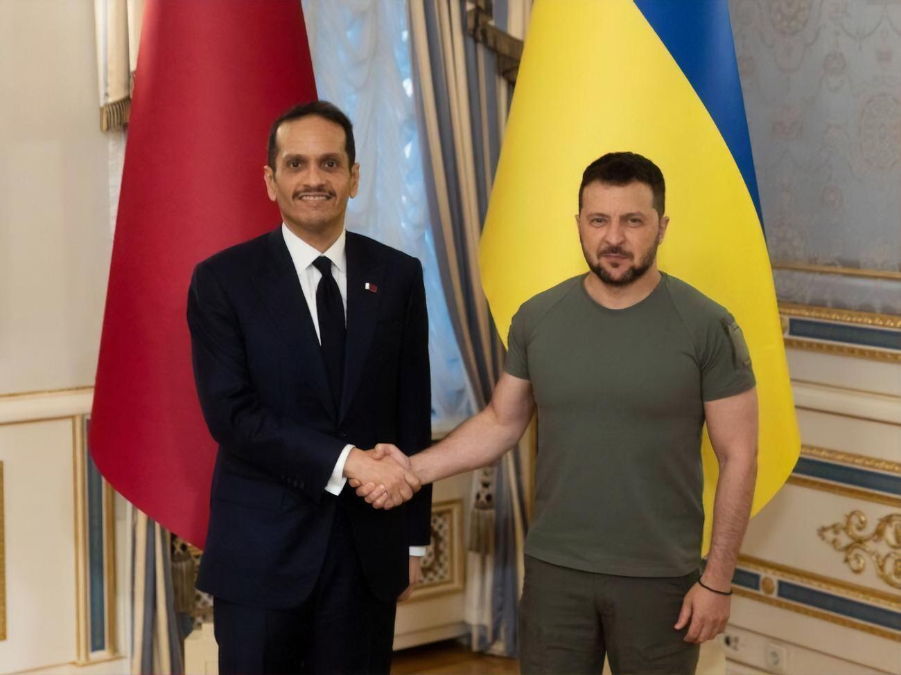 Шейх Мухаммад бін Абдулрахман аль-Тані першим із високопосадовців Катару відвідав Україну, зазначив Зеленський