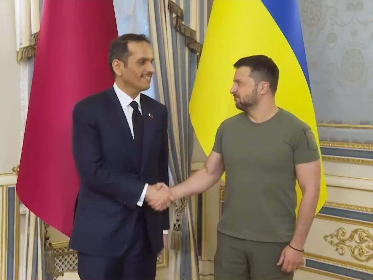 Зеленский после переговоров с аль-Тани:&nbsp;Самое важное&nbsp;&ndash; Катар будет с нами в реализации формулы мира, присоединяется к совместным глобальным усилиям