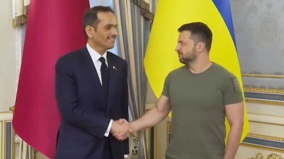 Зеленський після переговорів з аль-Тані: Найважливіше – Катар буде з нами в реалізації формули миру, приєднується до спільних глобальних зусиль