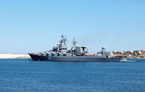 Так крейсер "Москва" выглядел в 2020 году, до его поражения силами обороны Украины