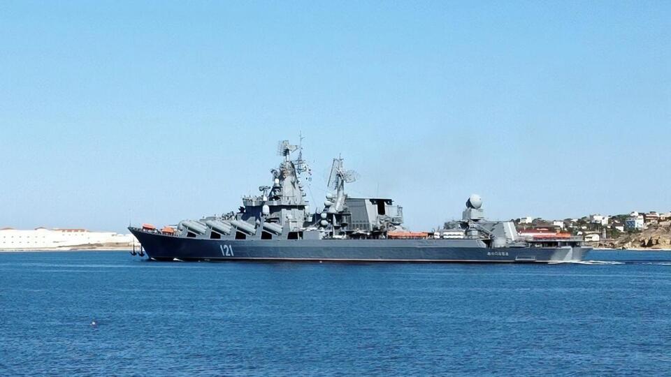 Так крейсер "Москва" выглядел в 2020 году, до его поражения силами обороны Украины