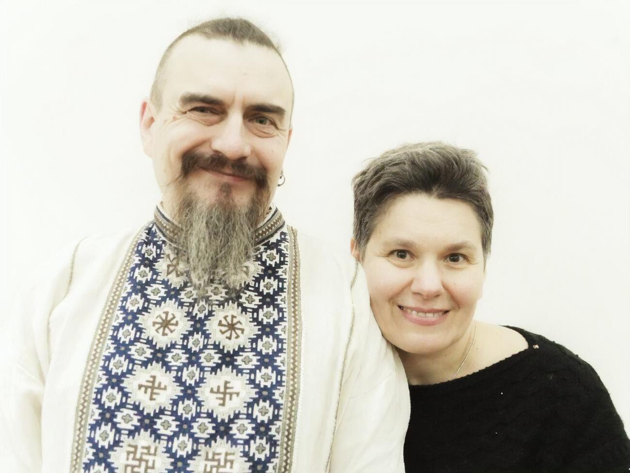 Гончар Володимир Довгань та його дружина Оксана