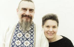 Гончар Володимир Довгань та його дружина Оксана