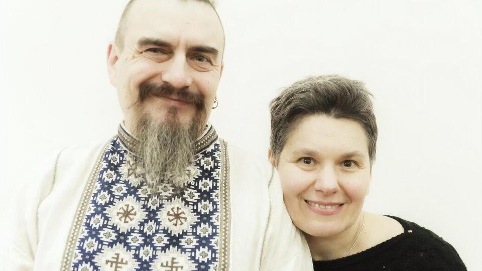 Гончар Володимир Довгань та його дружина Оксана