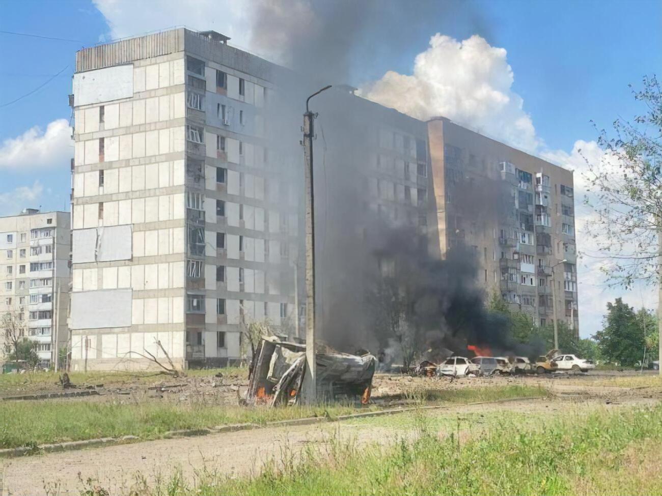 По данным МВД, повреждены восемь многоэтажек