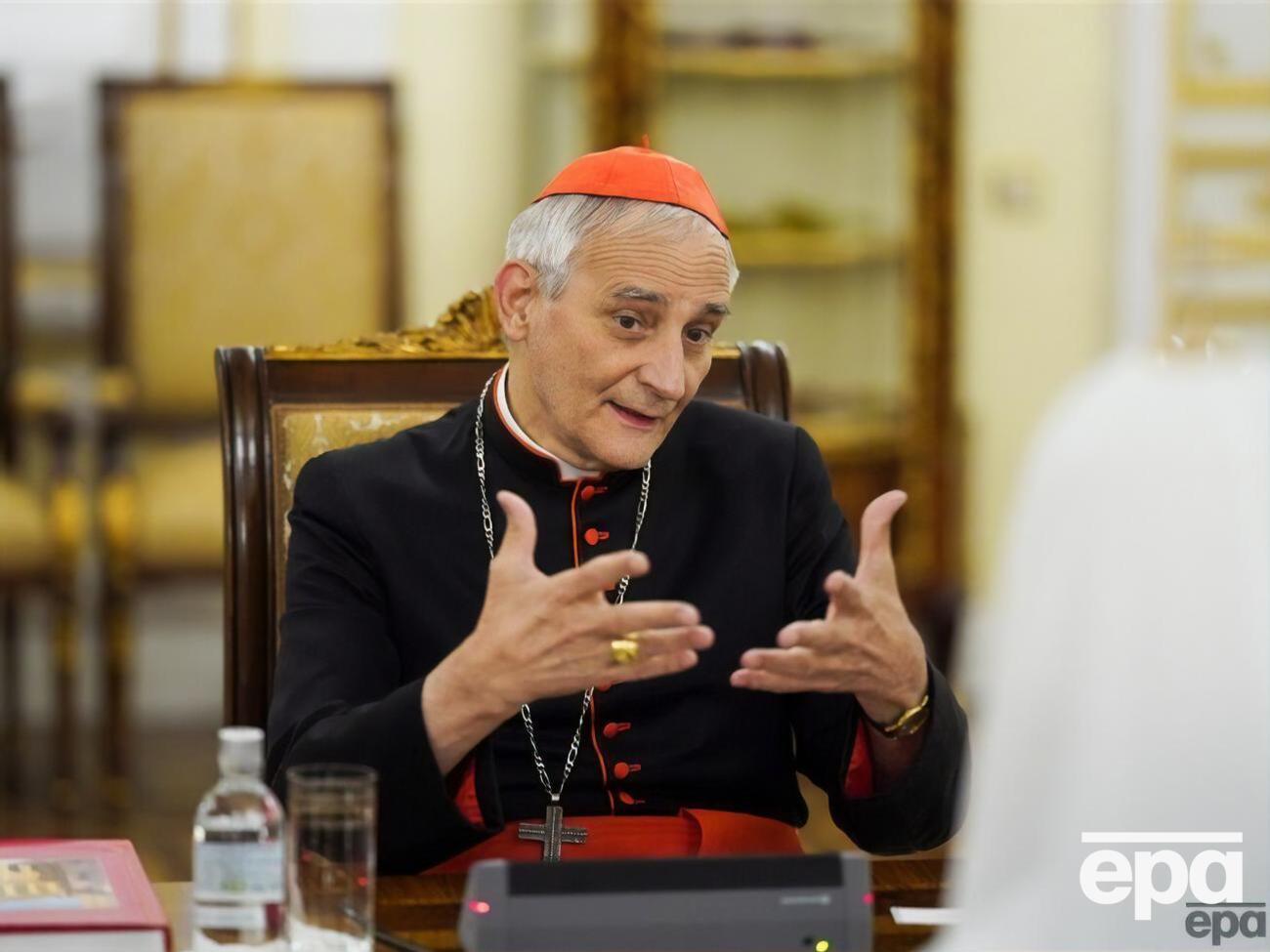 Кардинал Дзуппи заявлял, что сосредоточен на "гуманитарных аспектах" помощи Украине