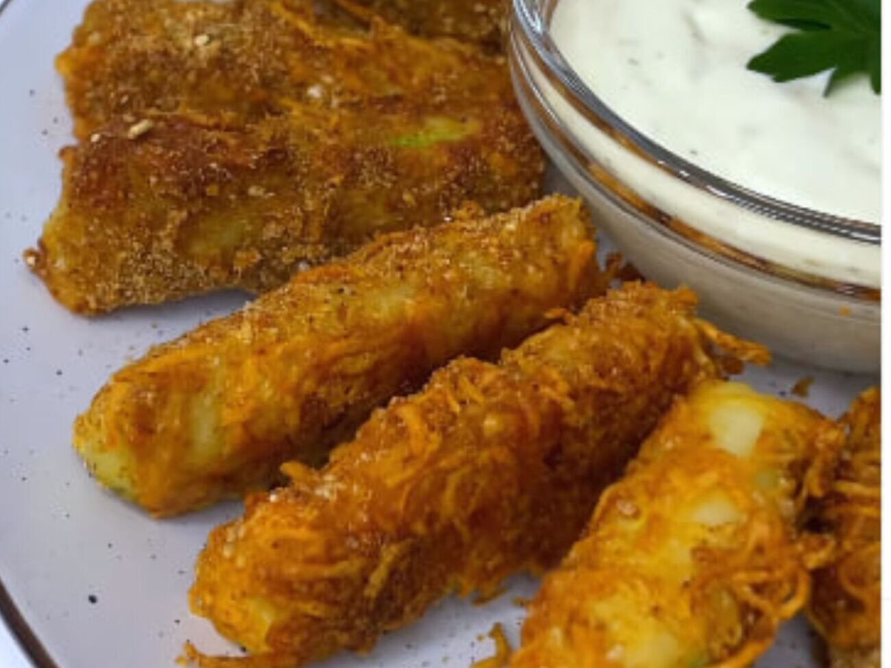 Для нагетсов кабачки необходимо нарезать продольными дольками