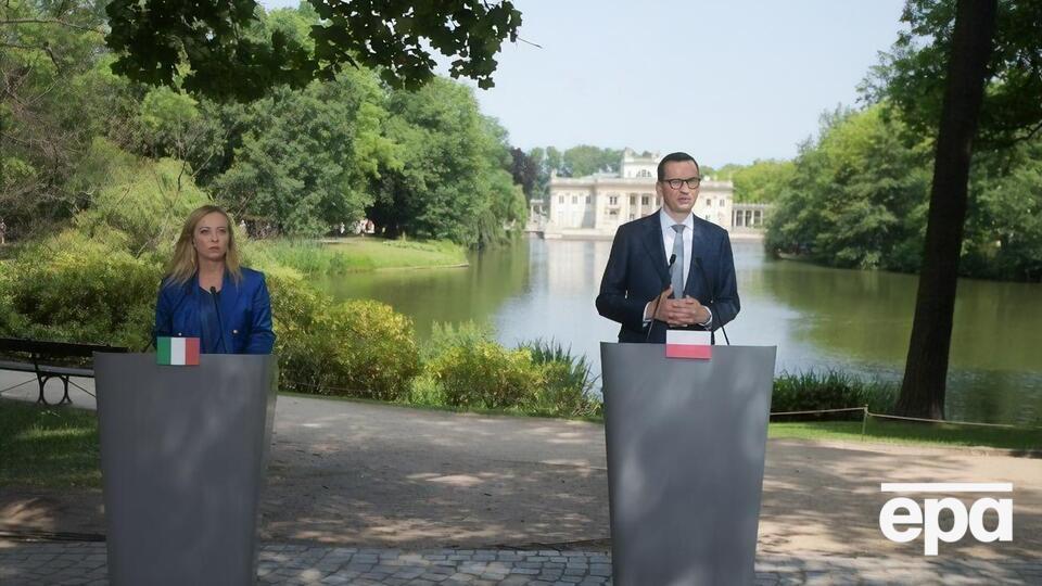 Прем'єри Італії й Польщі заявили про ідентичні позиції щодо України