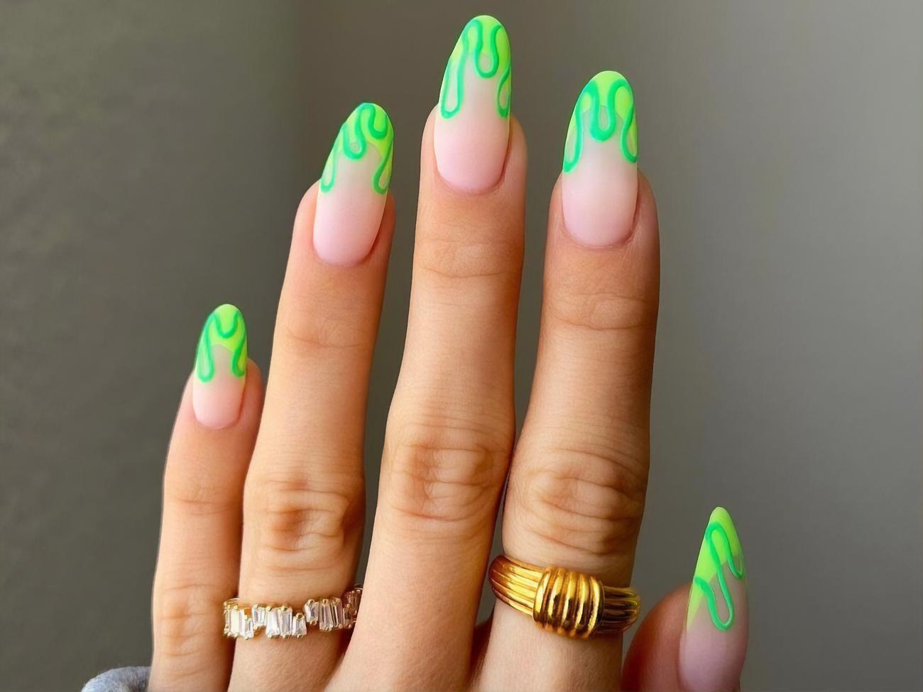 Мастер использовала матовую основу