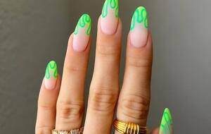 Мастер использовала матовую основу