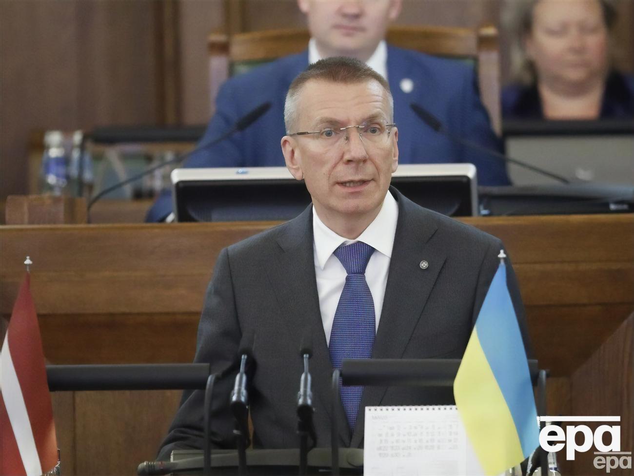 Рінкевичс зазначив, що його країна "й далі підтримуватиме героїчний український народ у його боротьбі за свободу до остаточної перемоги України"